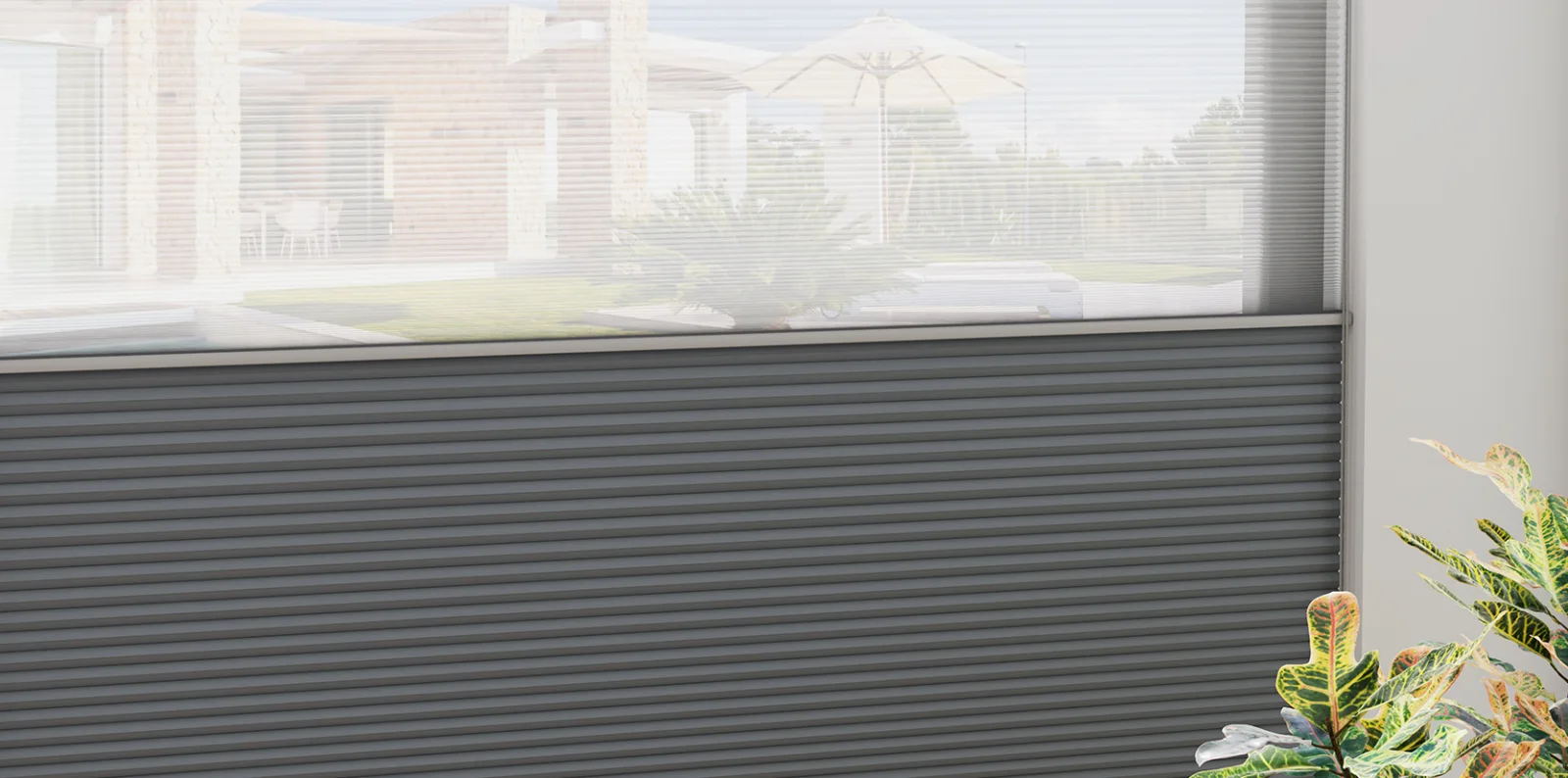 MODERO Honeycomb Shades in an interior setting.