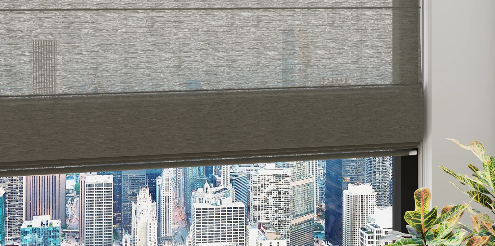 MODERO Roman Shades in an interior setting.